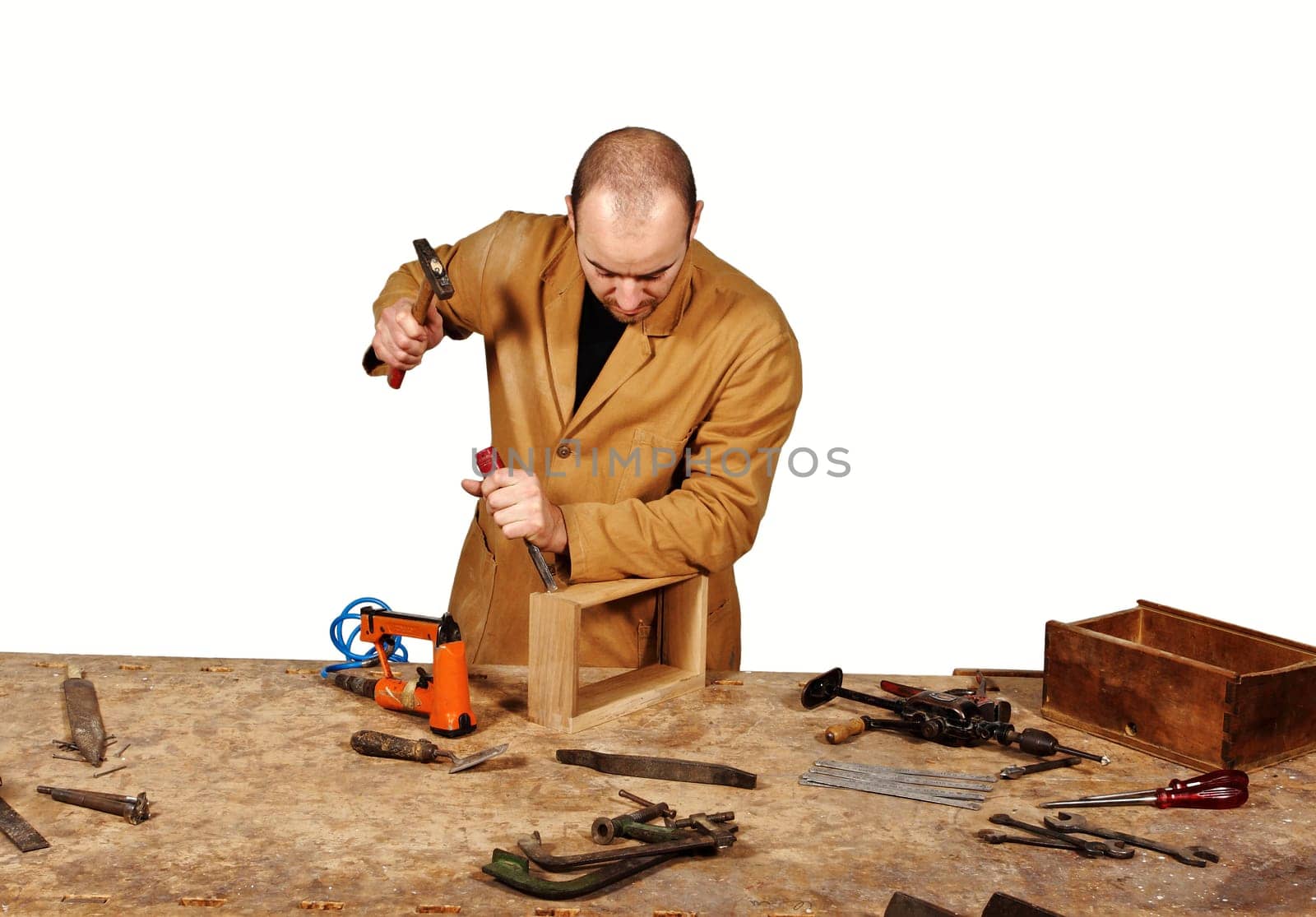 carpenter  and old tool