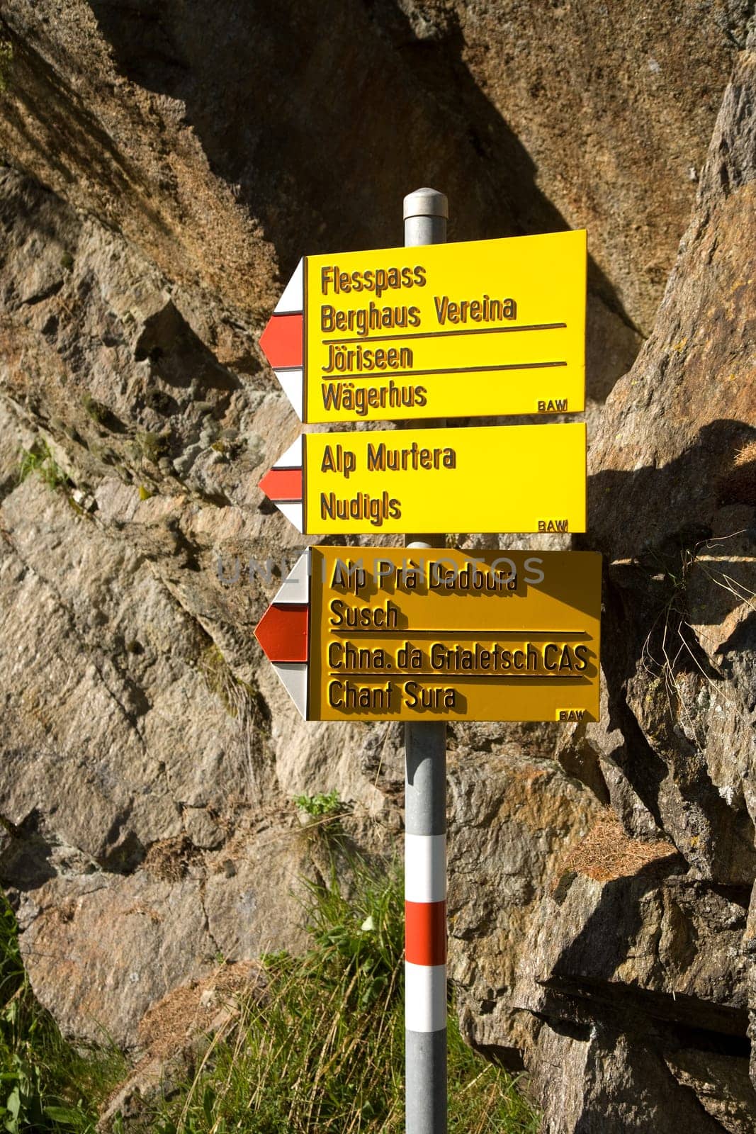 Signpost Hiking Trail Switzerland