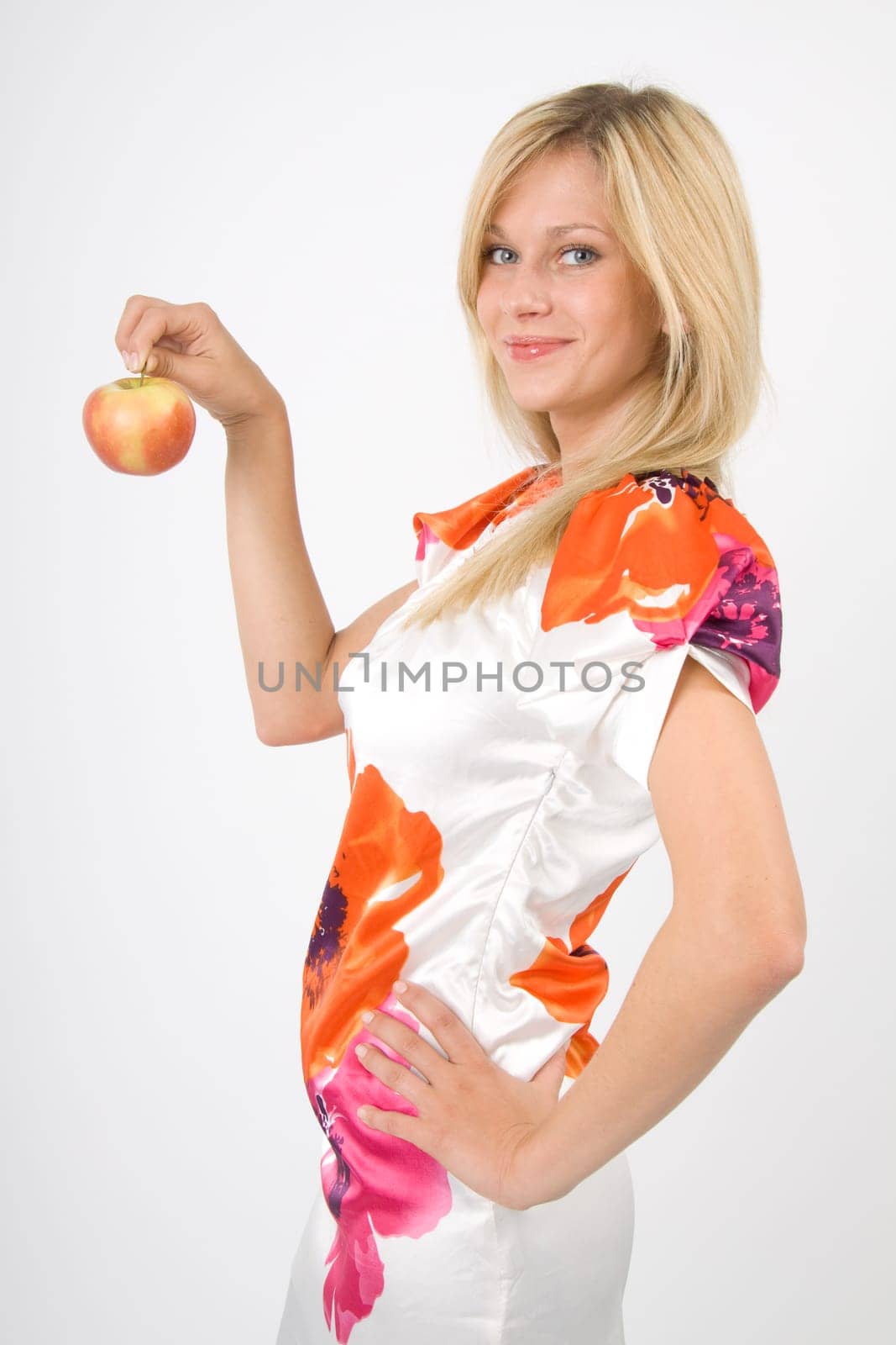 Apple on the stem