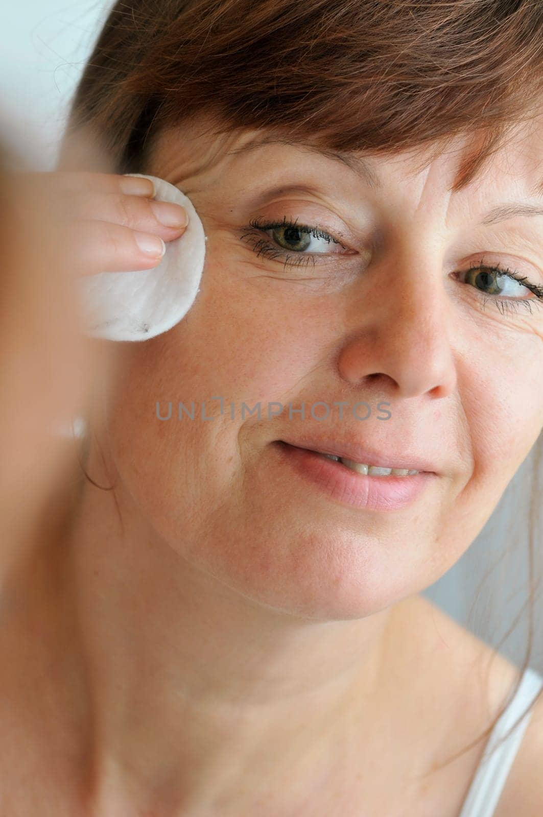 woman with pad