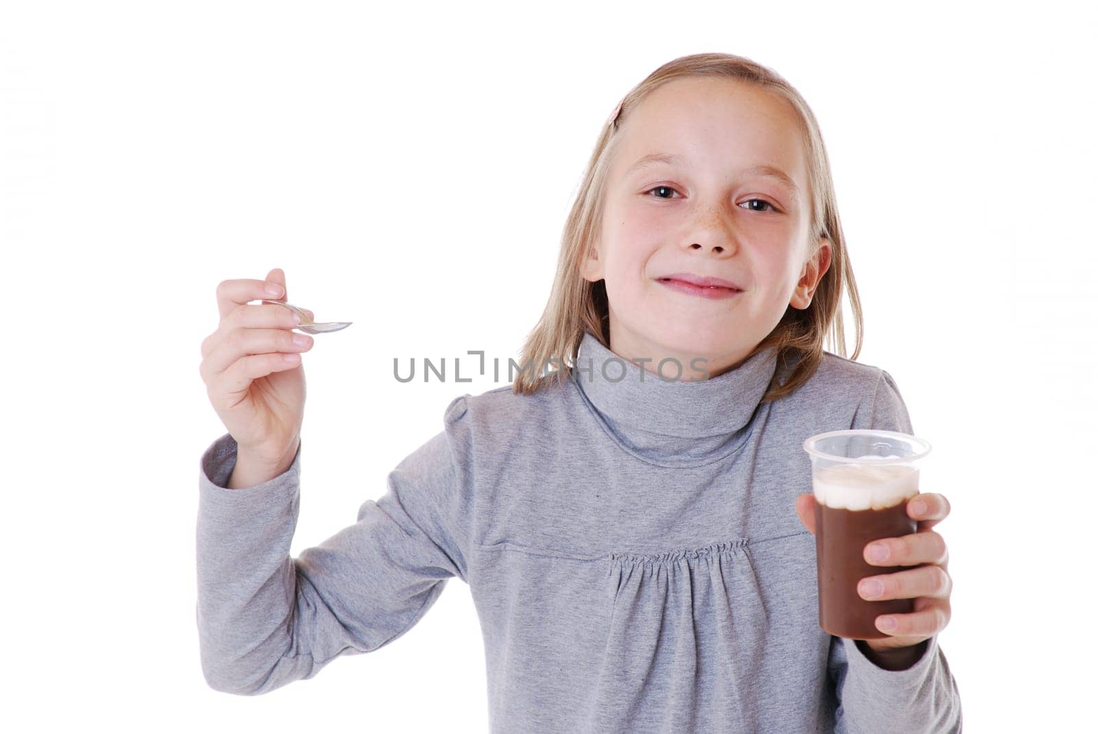Eating pudding
