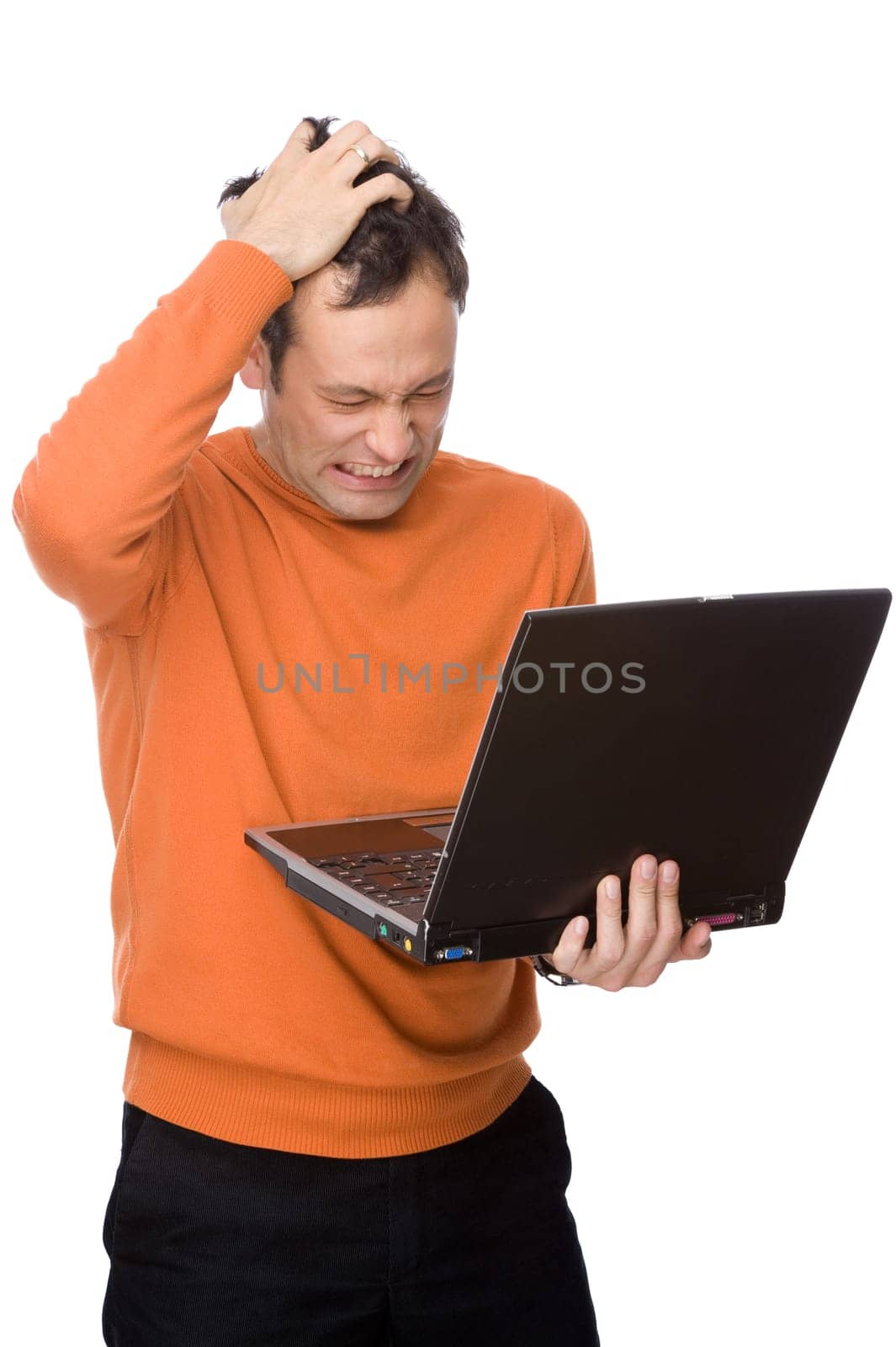 Man with computer