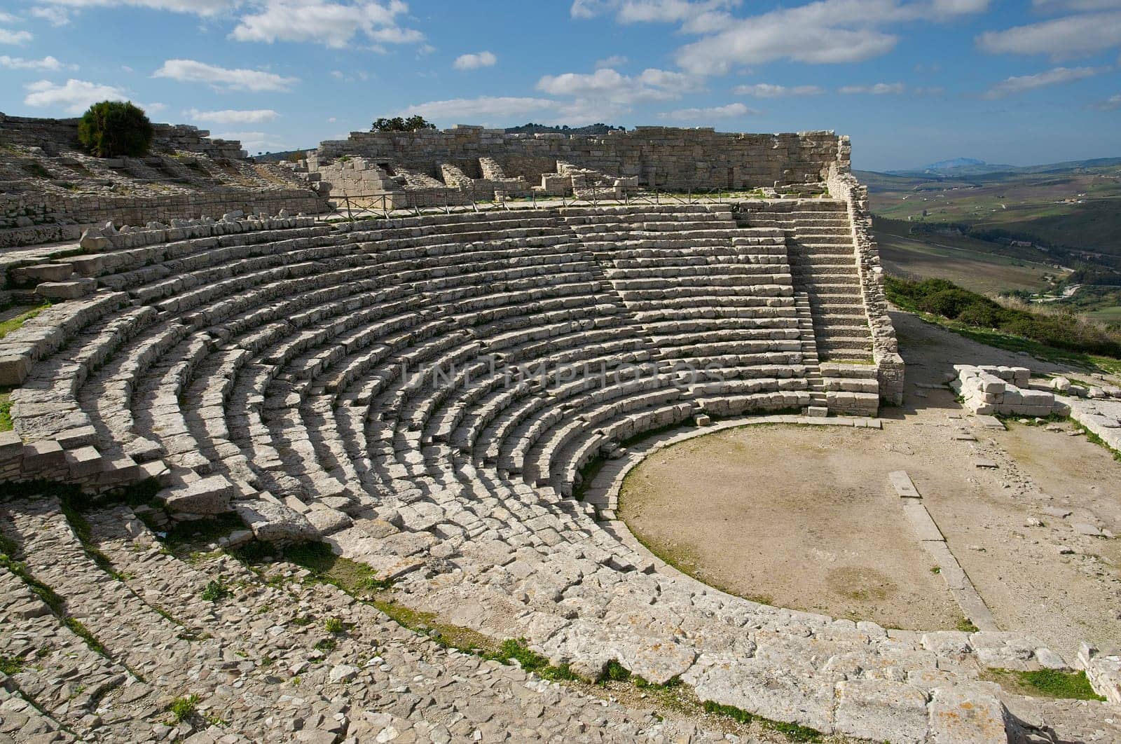 Ancient Theatre in Segsta in Sicily