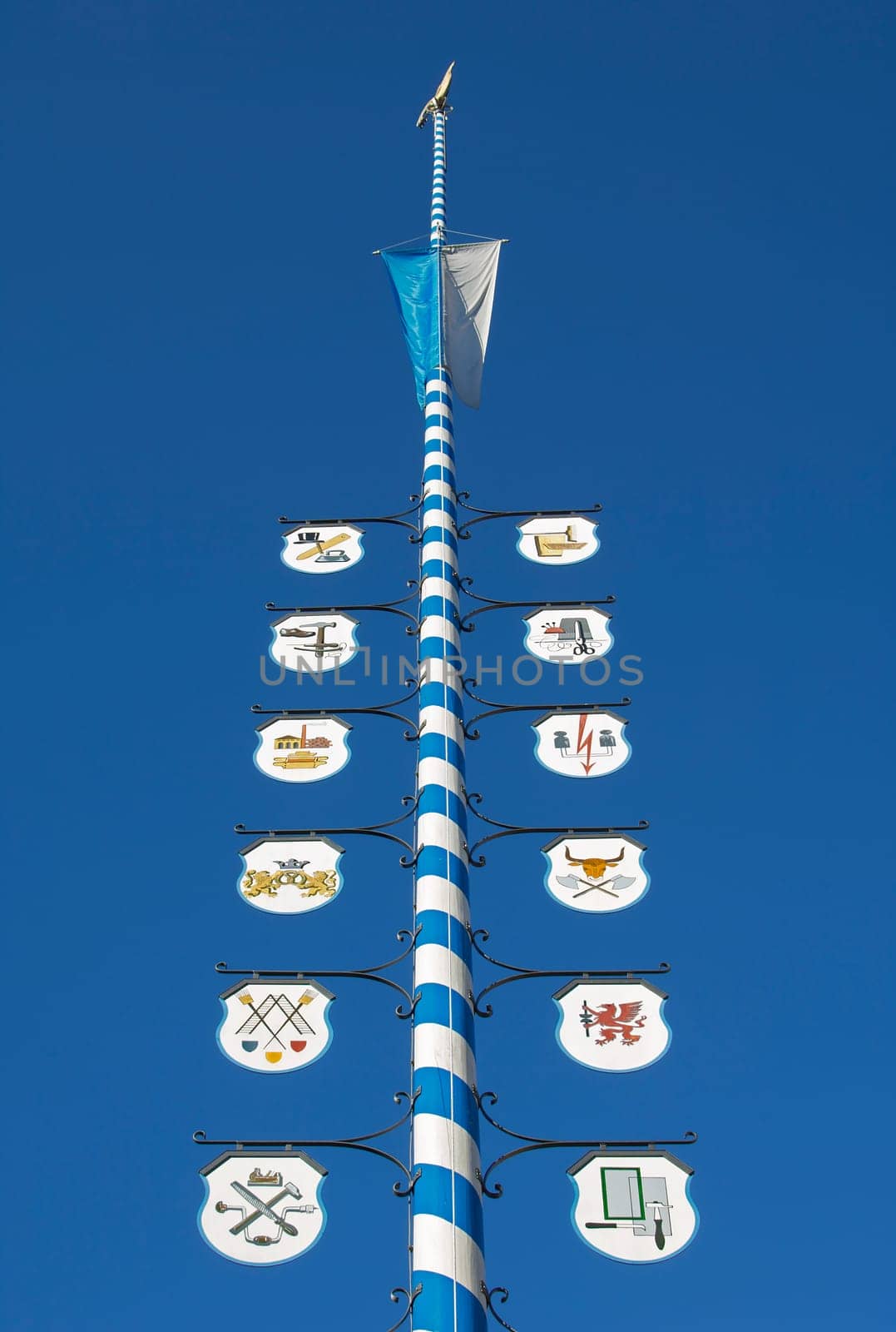 Maypole at Munich's Platzl