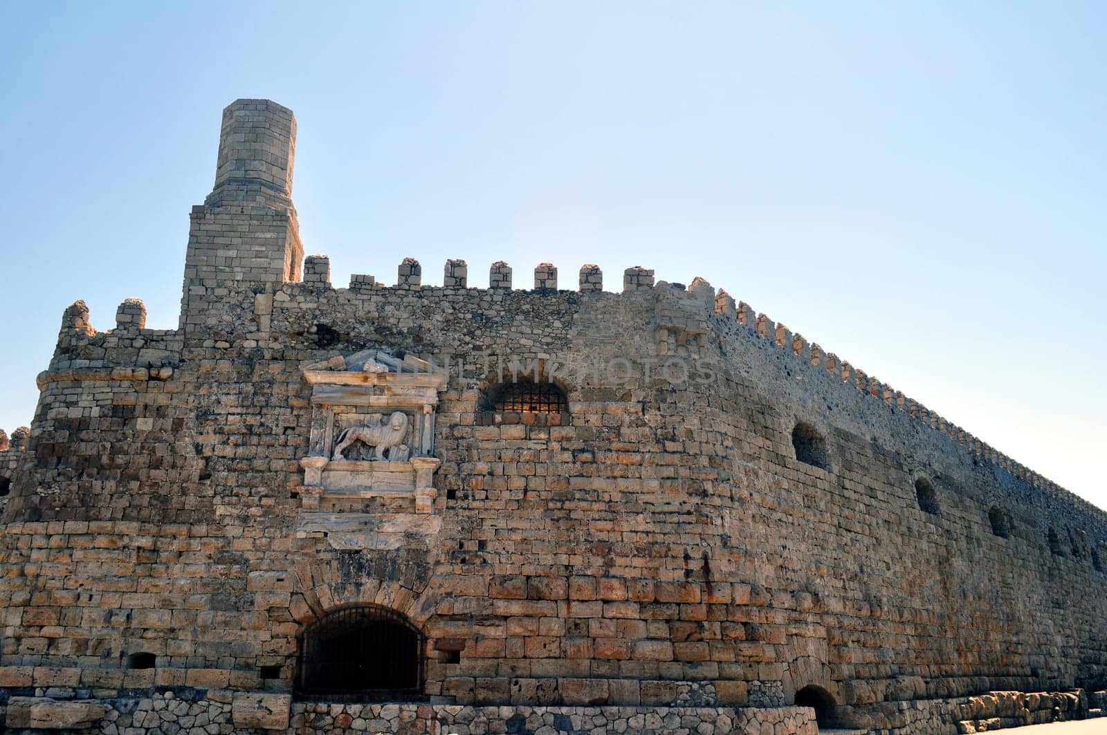 Medieval castle in Crete, Greece.