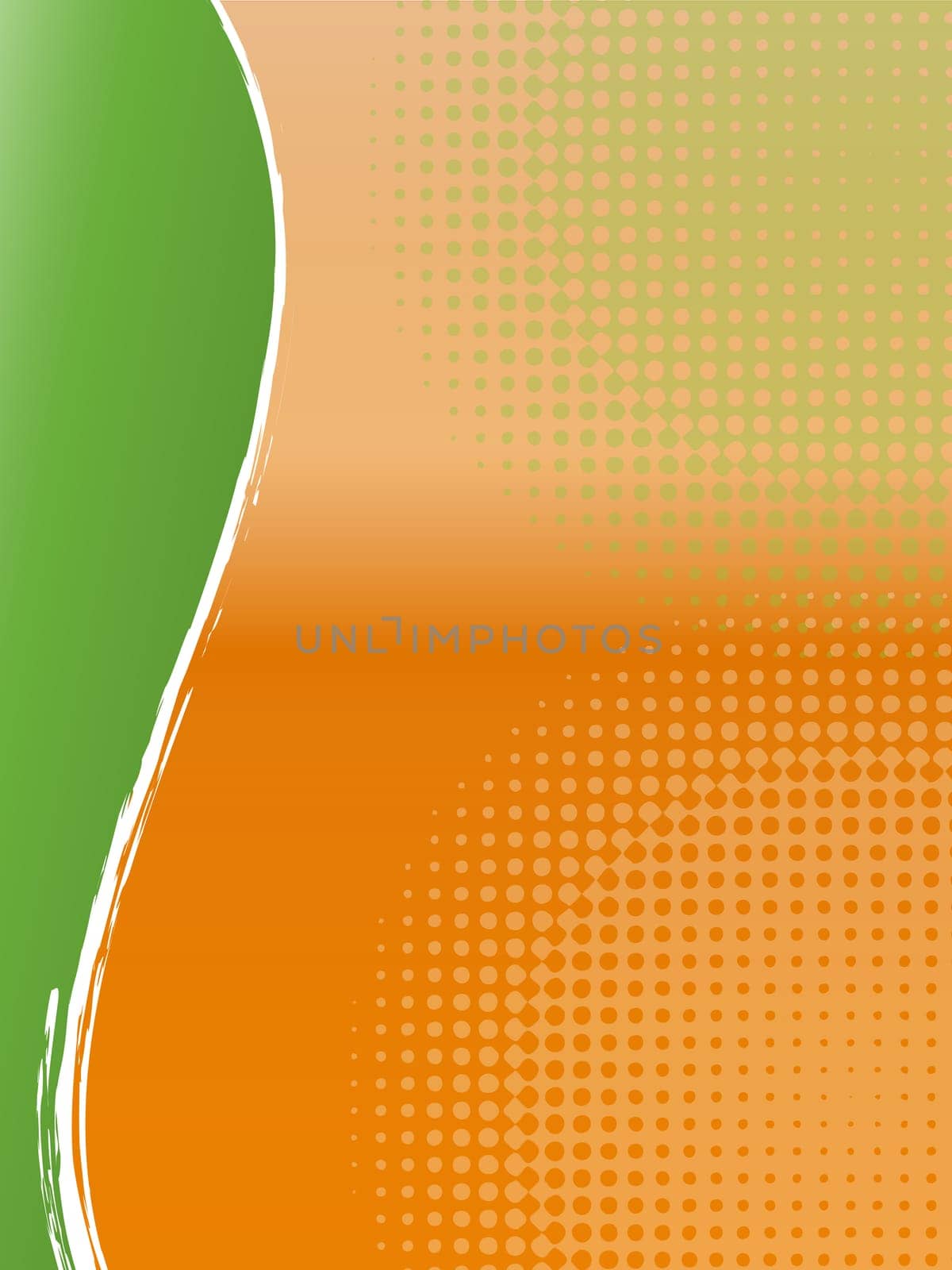 Frame Background Green Orange
