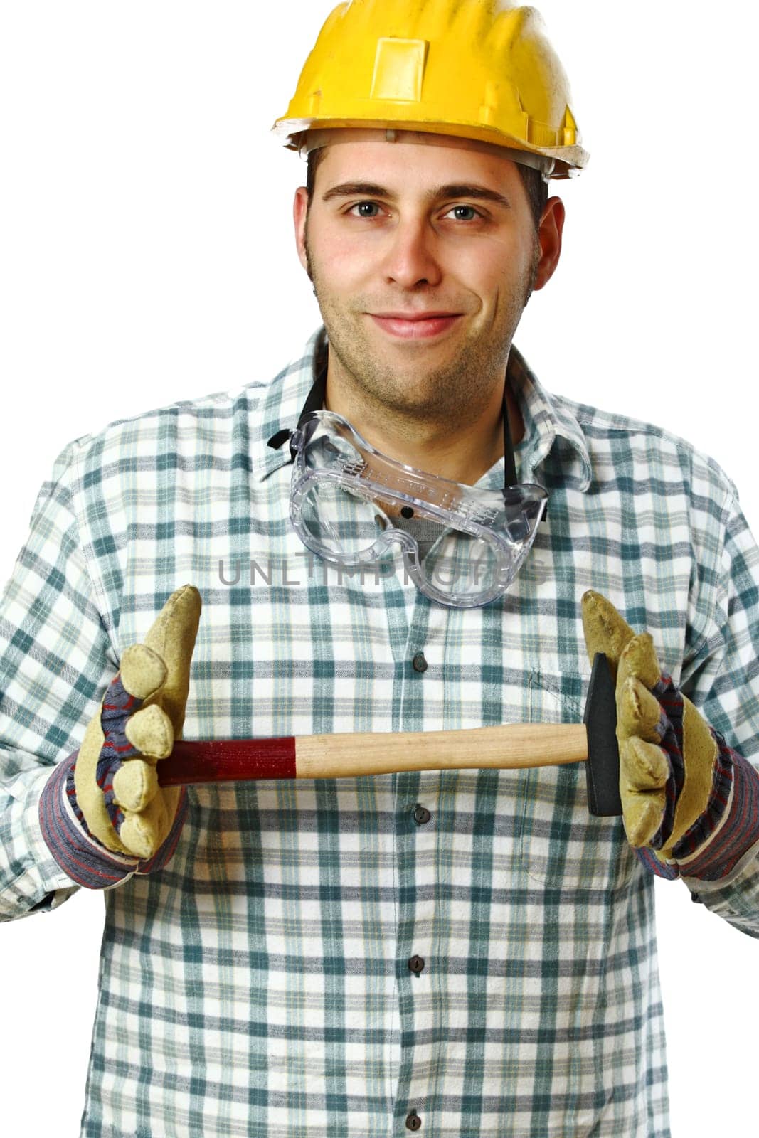 manaul worker with hammer