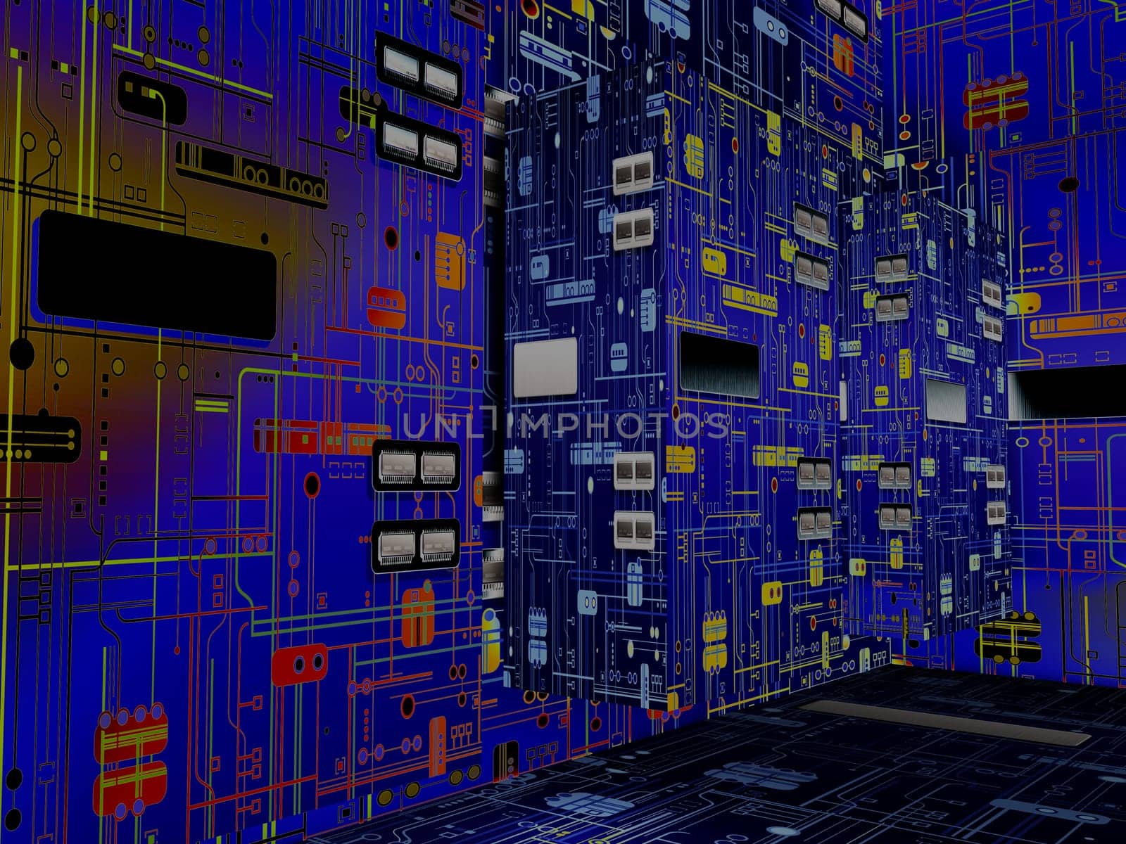 Abstract - Motherboard - 3D