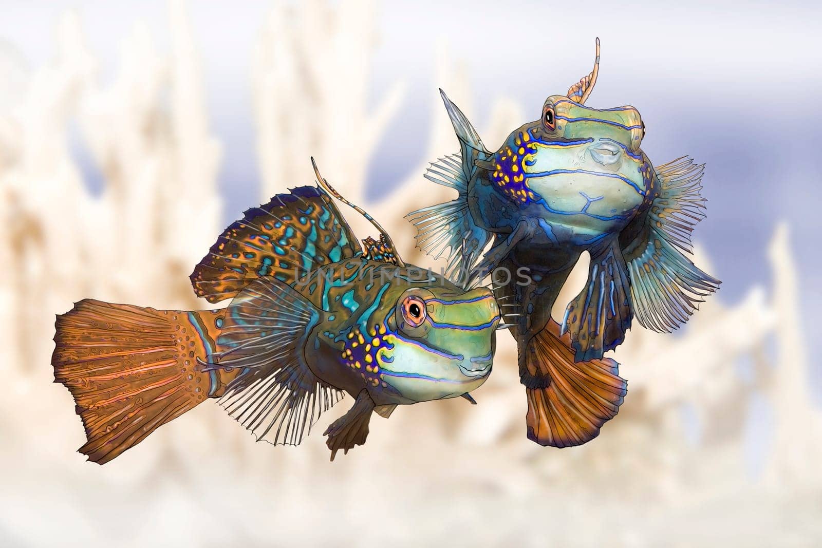 Mandarin Lyrefish wd18