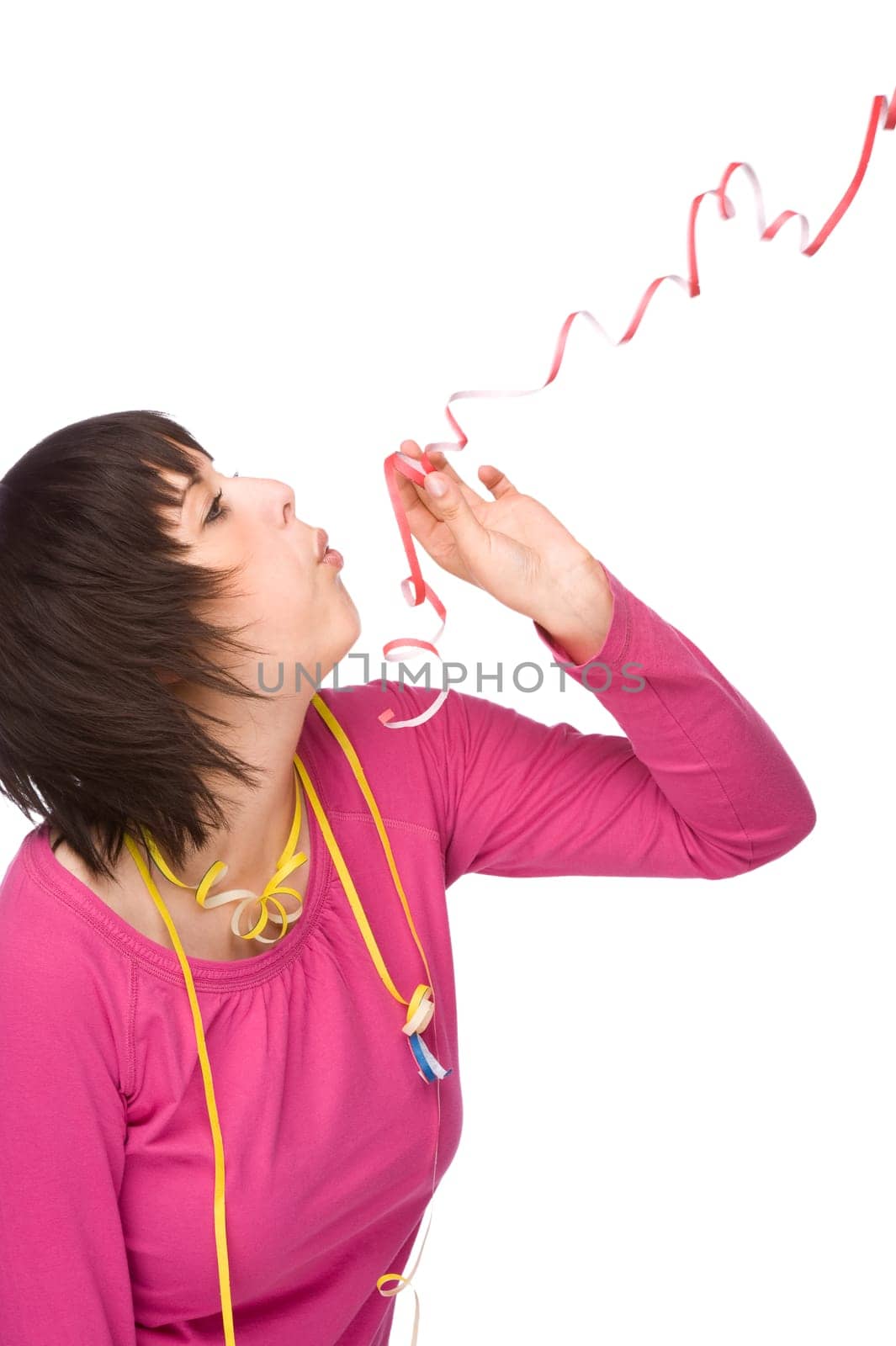 Young woman at a party