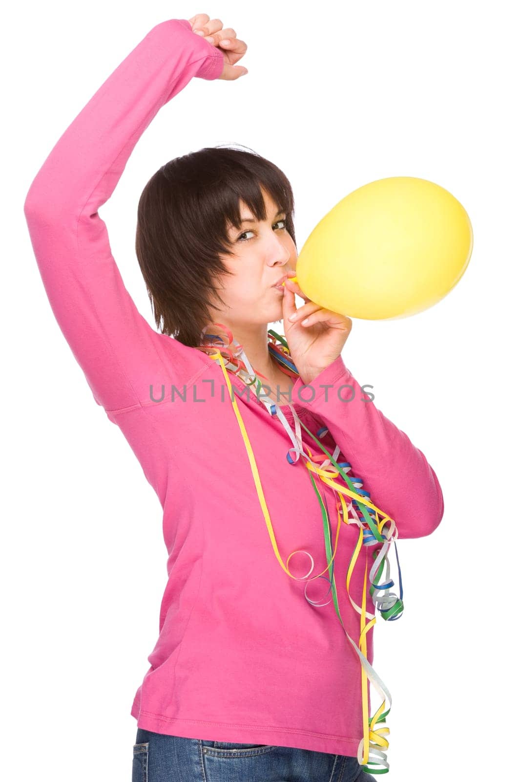 Young woman at a party