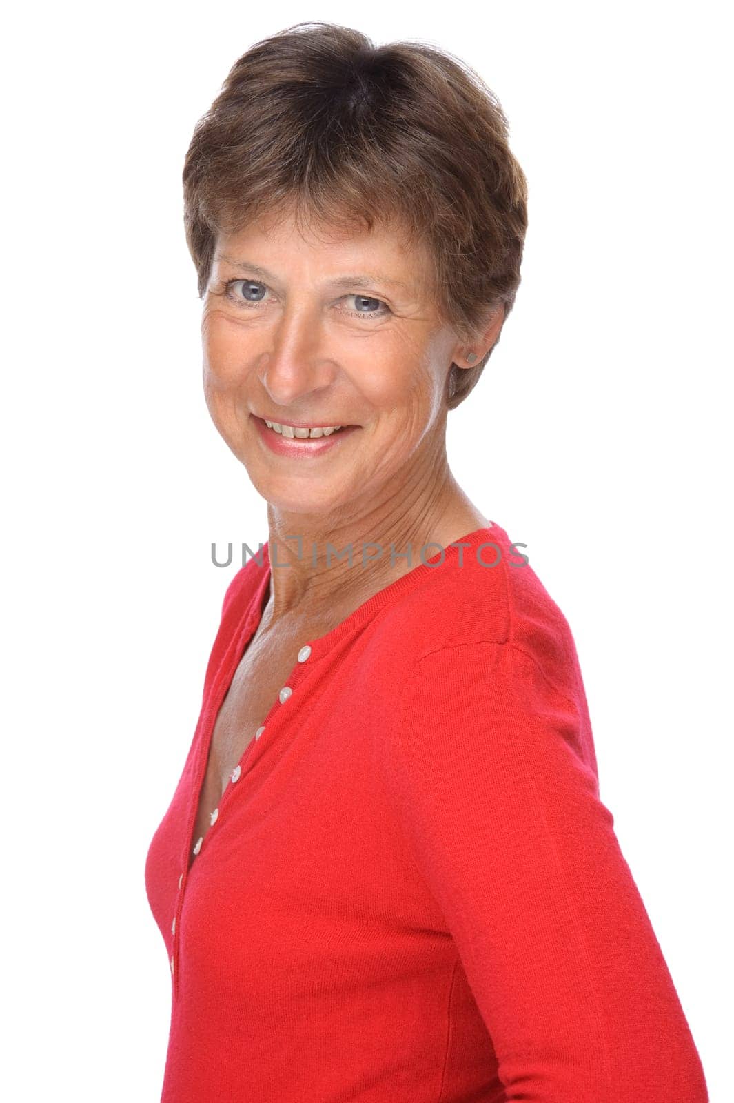 Happy and active senior woman