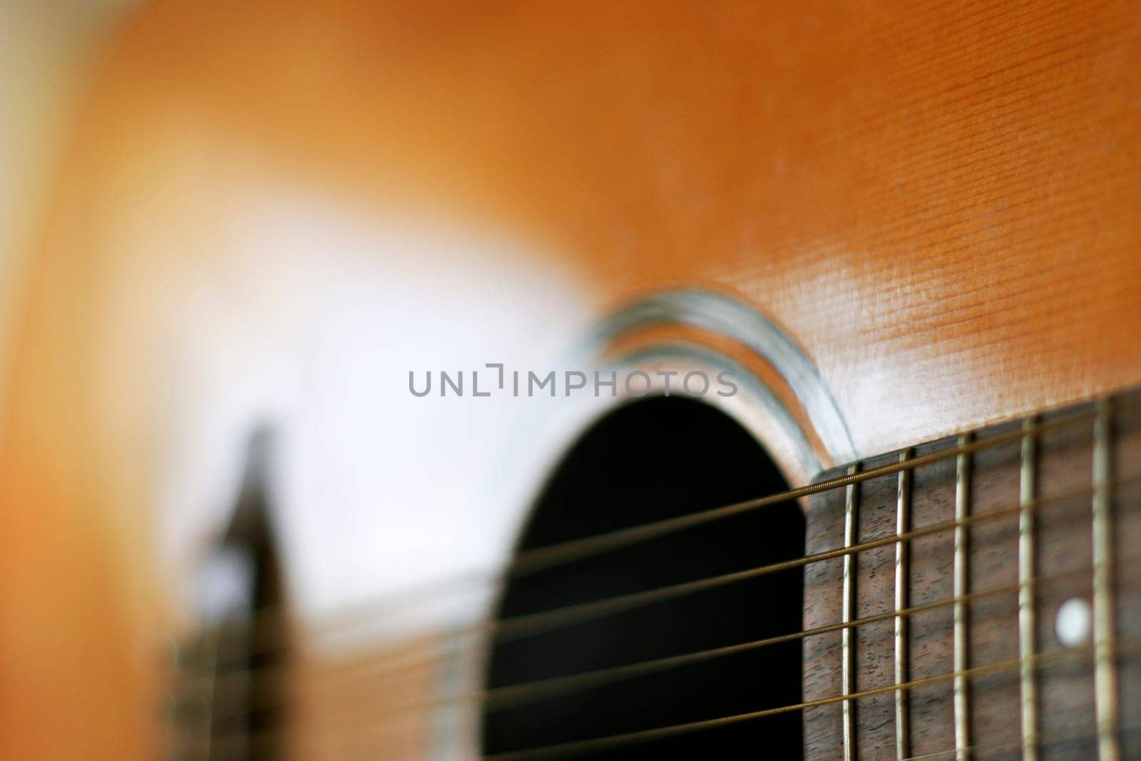 Guitar Steel String Closeup