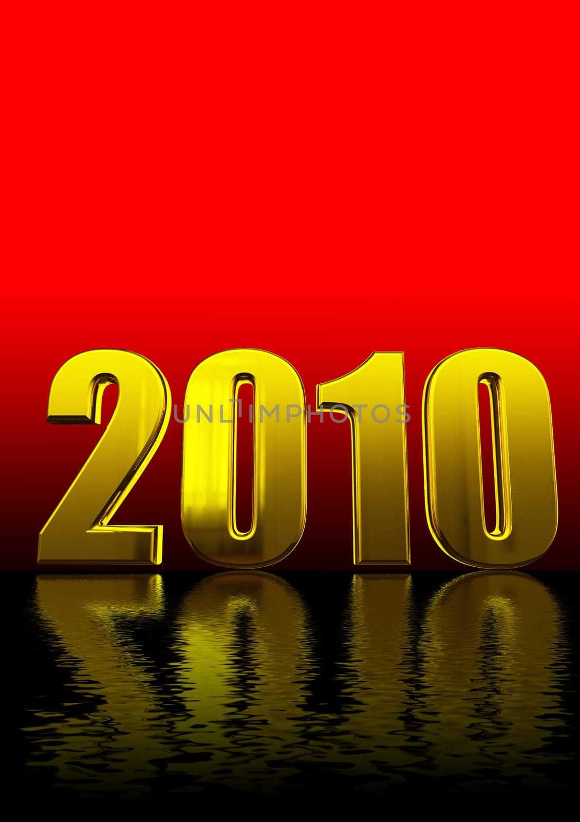 3d 2010 text on red and black