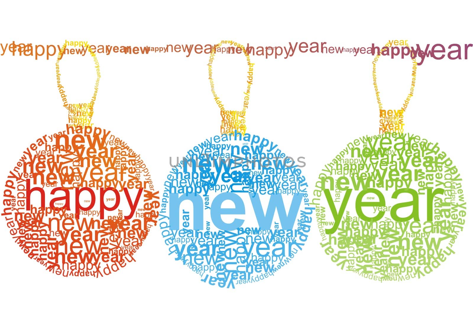 Happy New Year typographic
