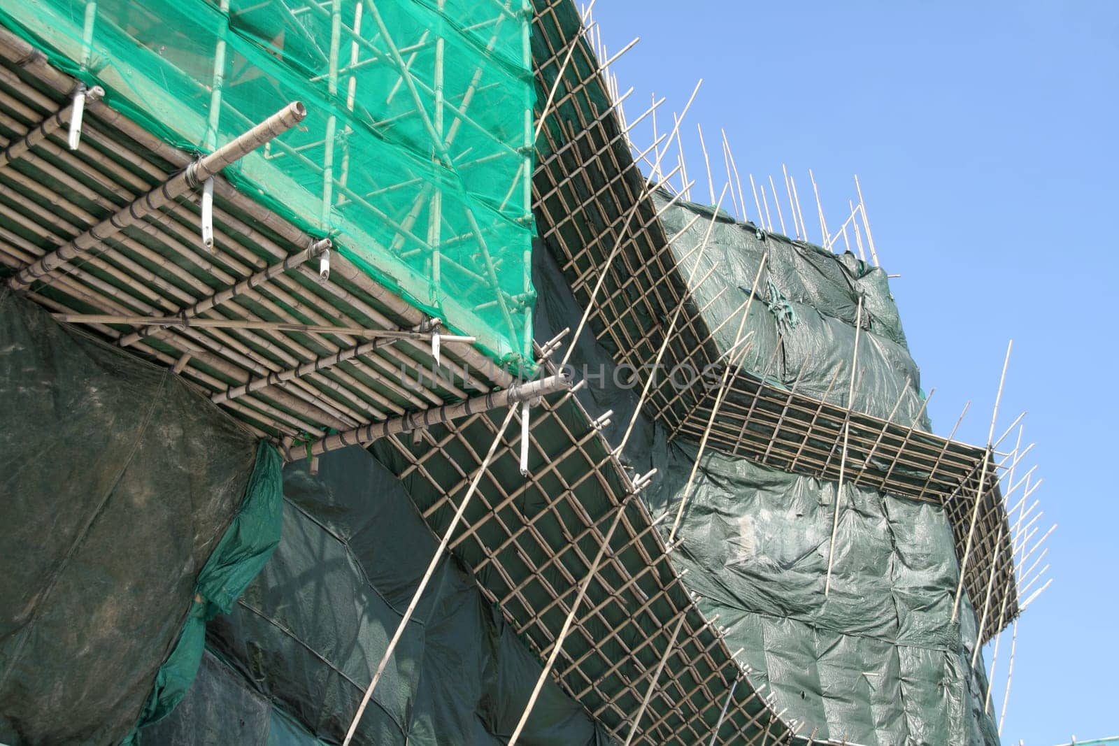 Bamboo scaffolding in China