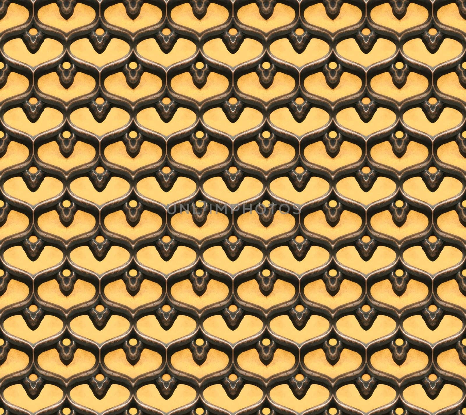 Carved oriental pattern, seamless