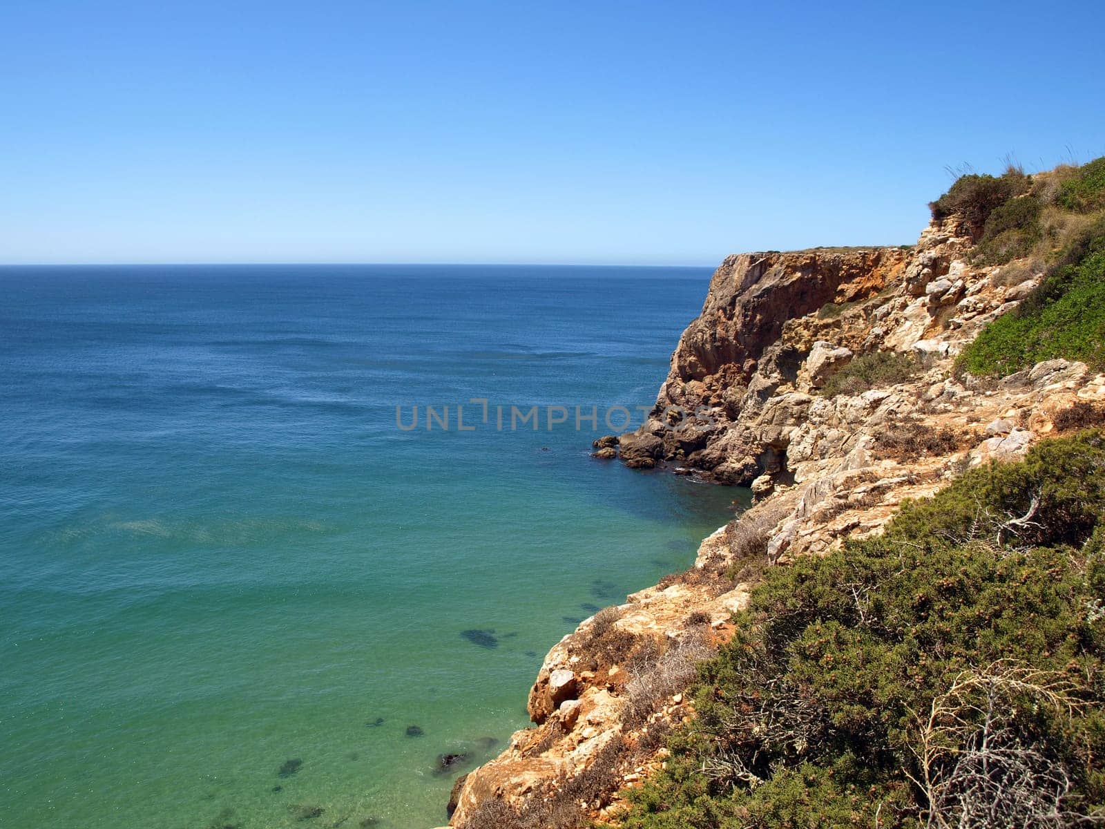 Coast near Albufeira in Portugal,Algarve