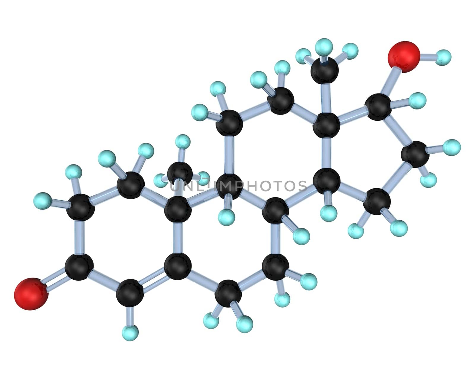 3D Testosterone Molecule