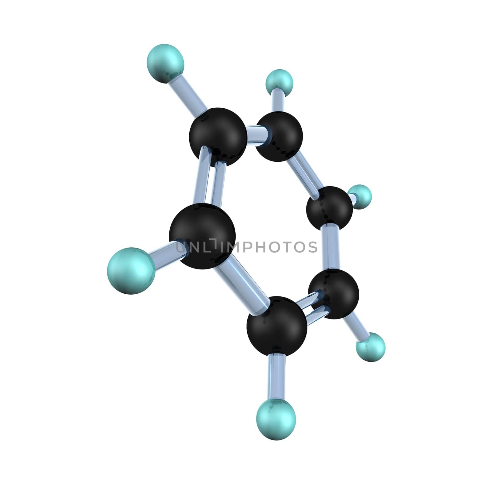 Molecule Benzene 3D