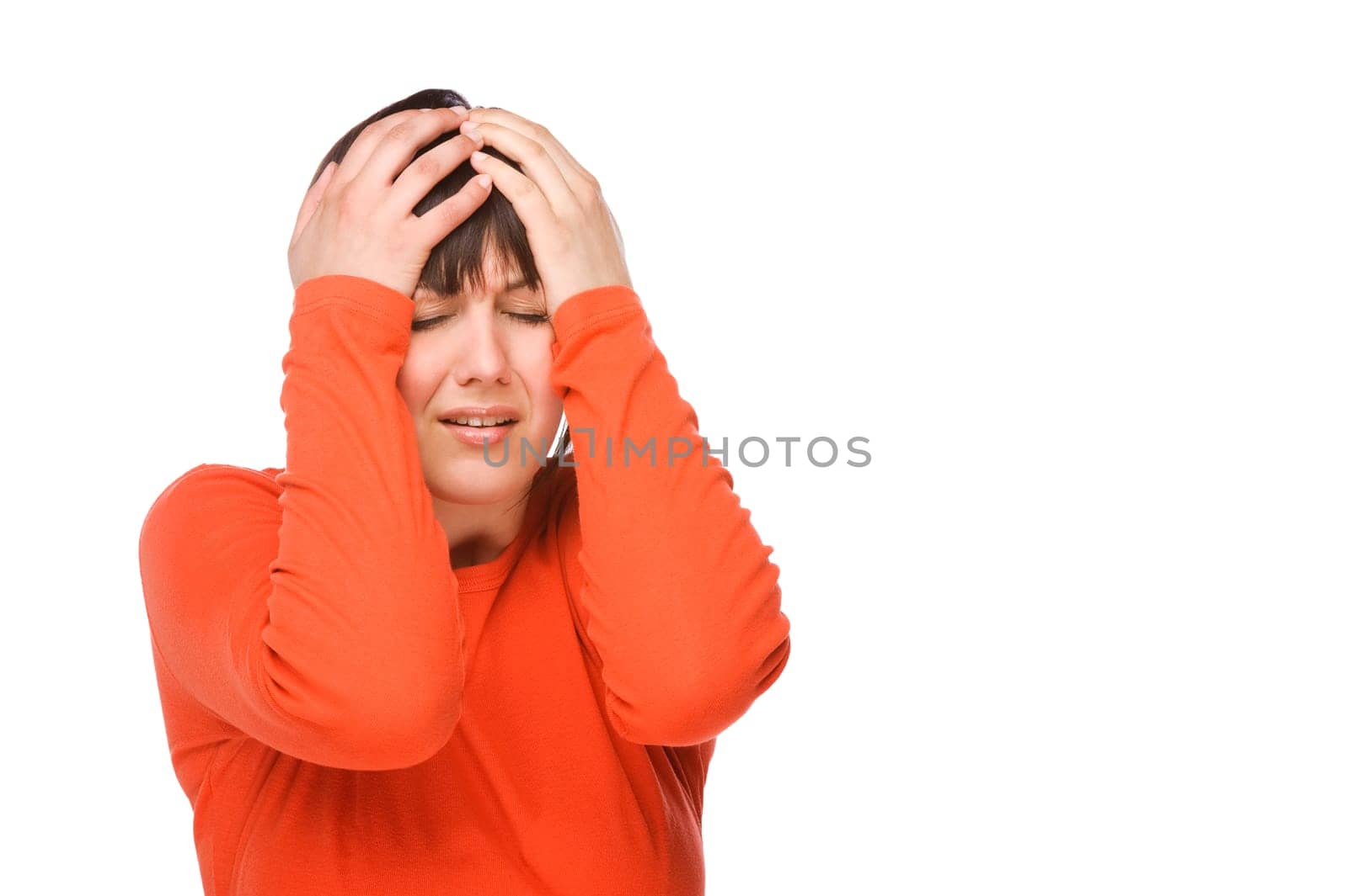 Woman with headache