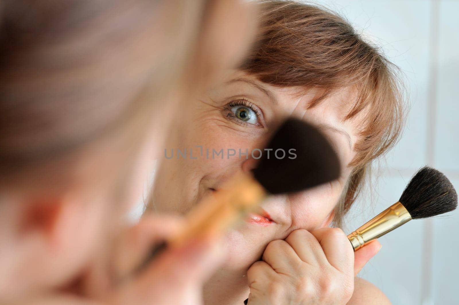 eye and brush