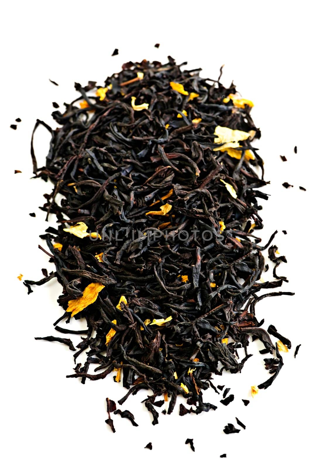 Black tea leaves