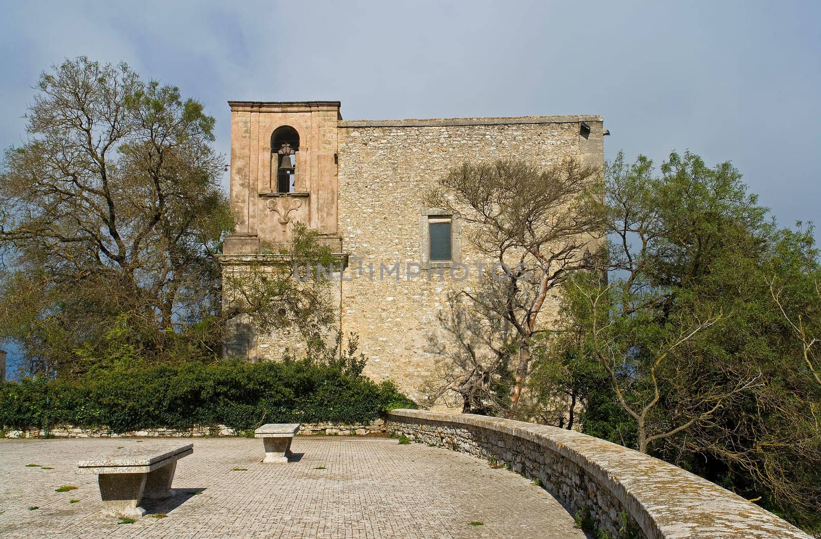 Historic church in Erice,Sicily