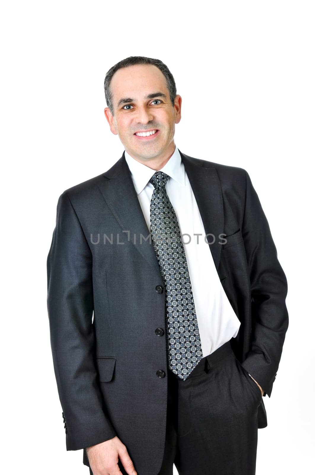 Businessman on white background