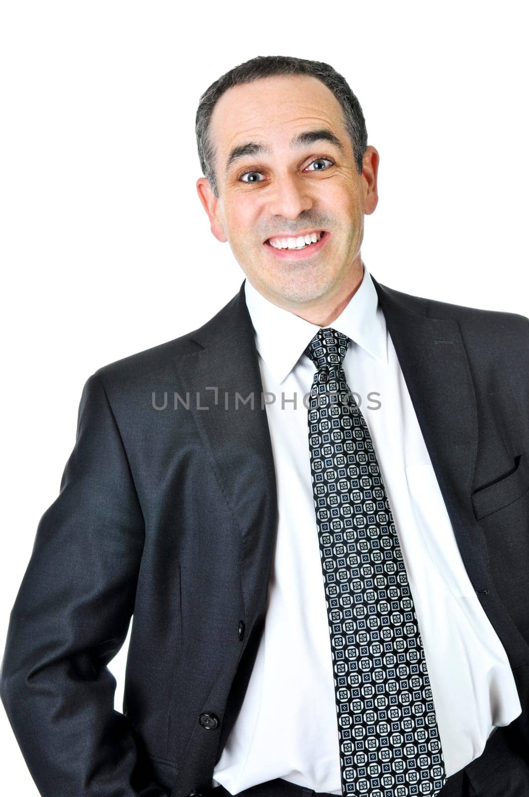 Businessman on white background