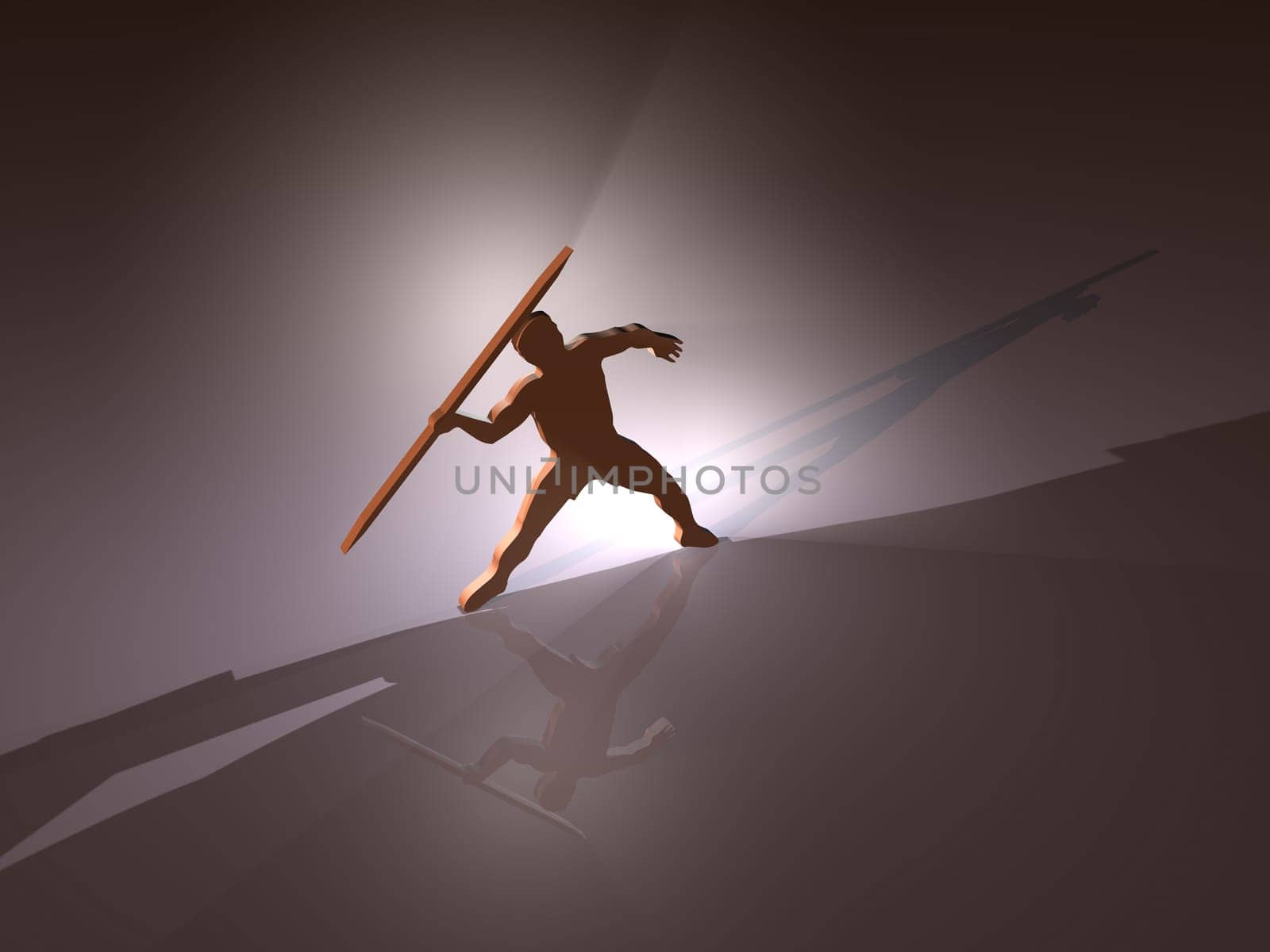 Background Javelin Throw - 3D
