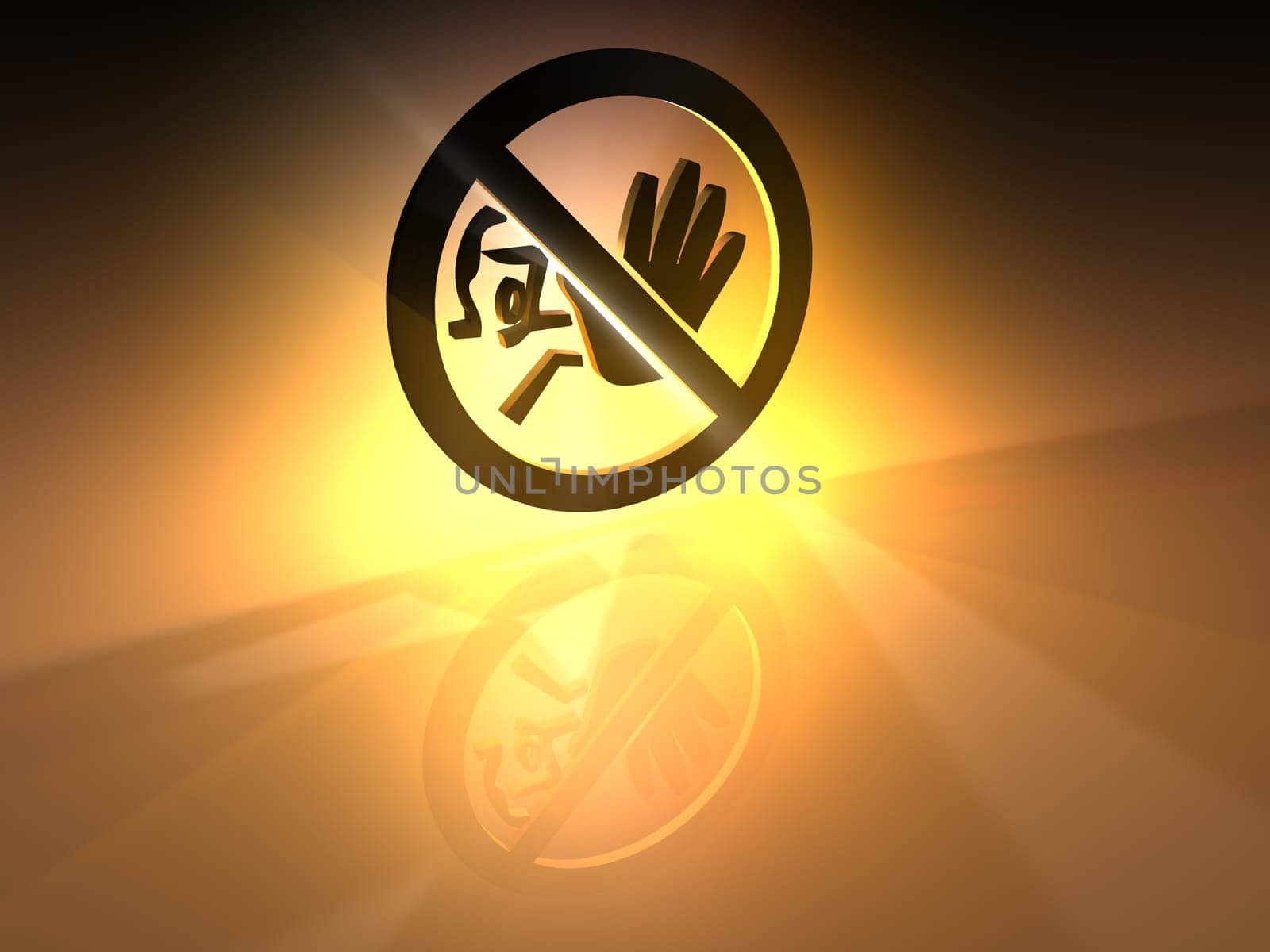 Stop - Stop - Warning - 3D