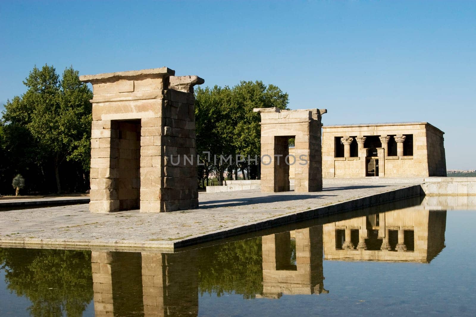 Egyptian Debod Temple in Madrid