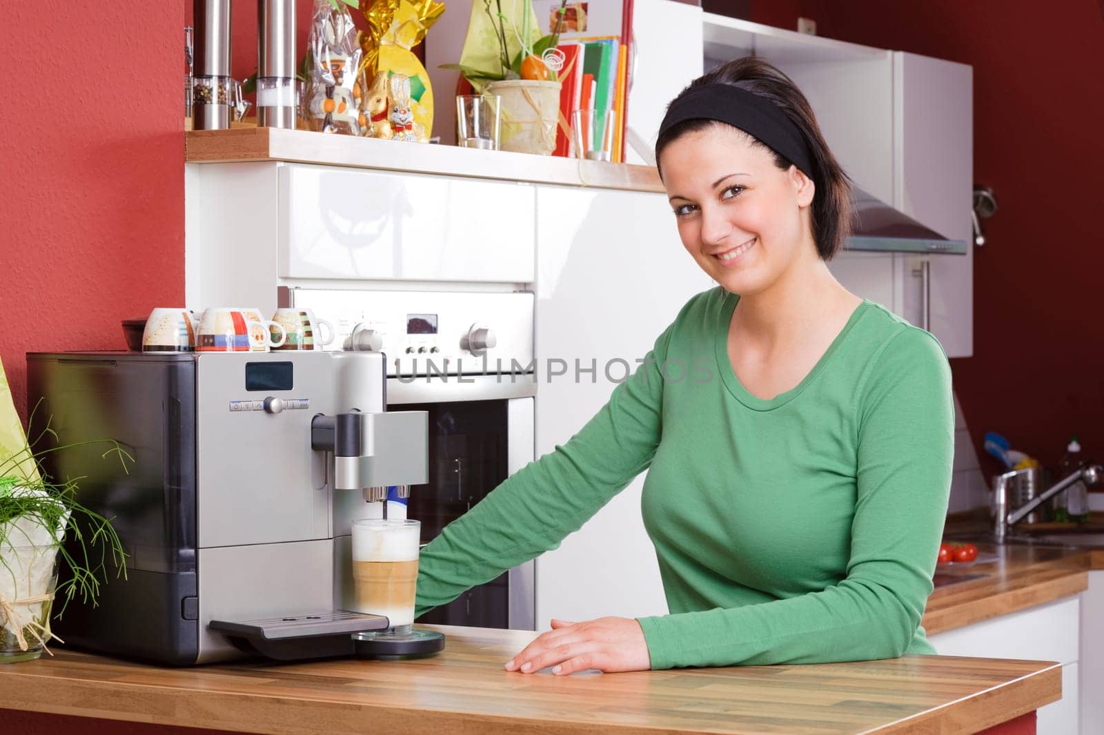 In the kitchen