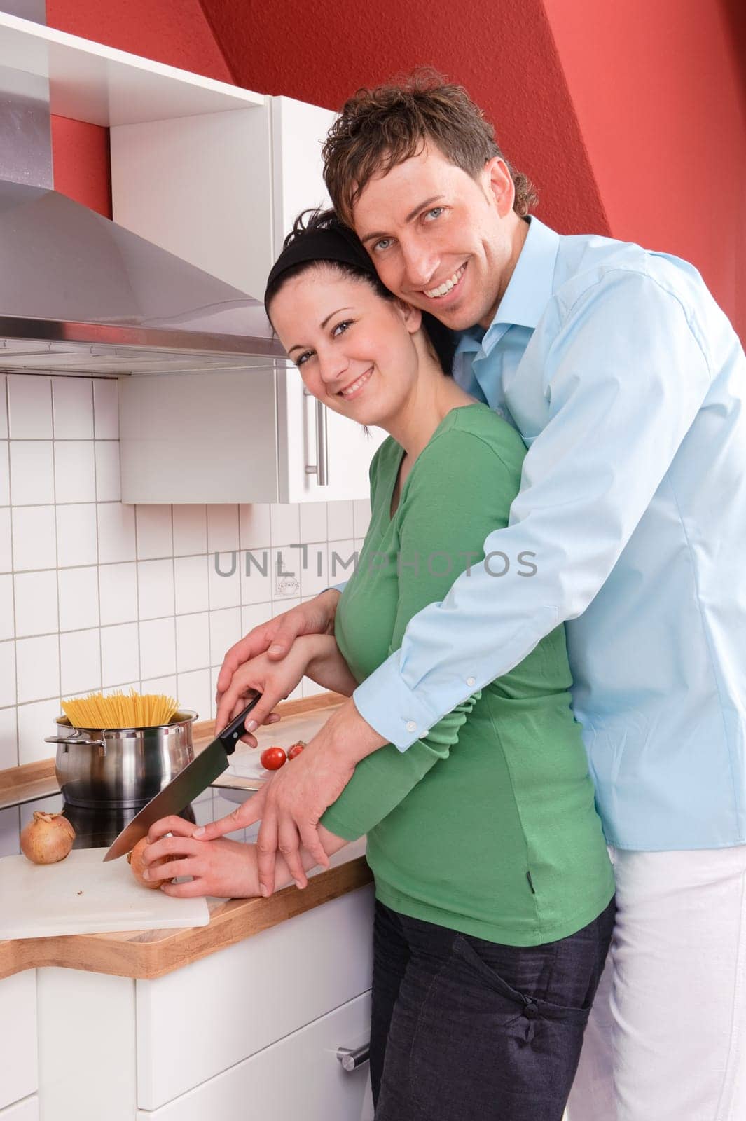 In the kitchen