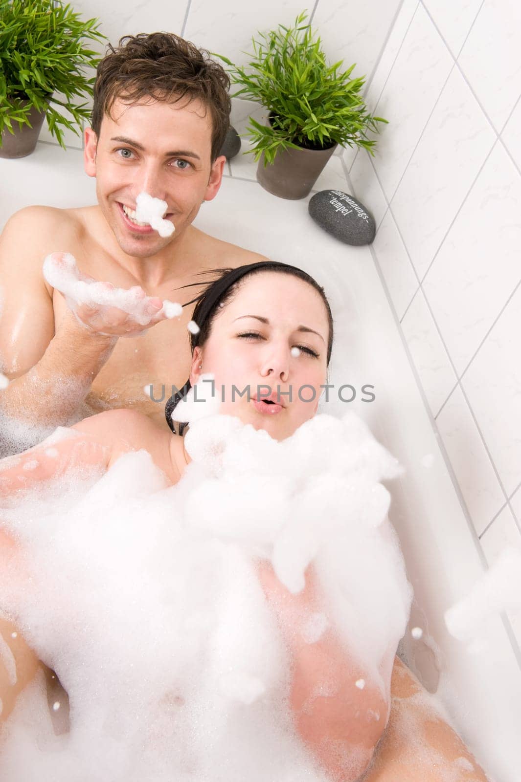 In the bathtub