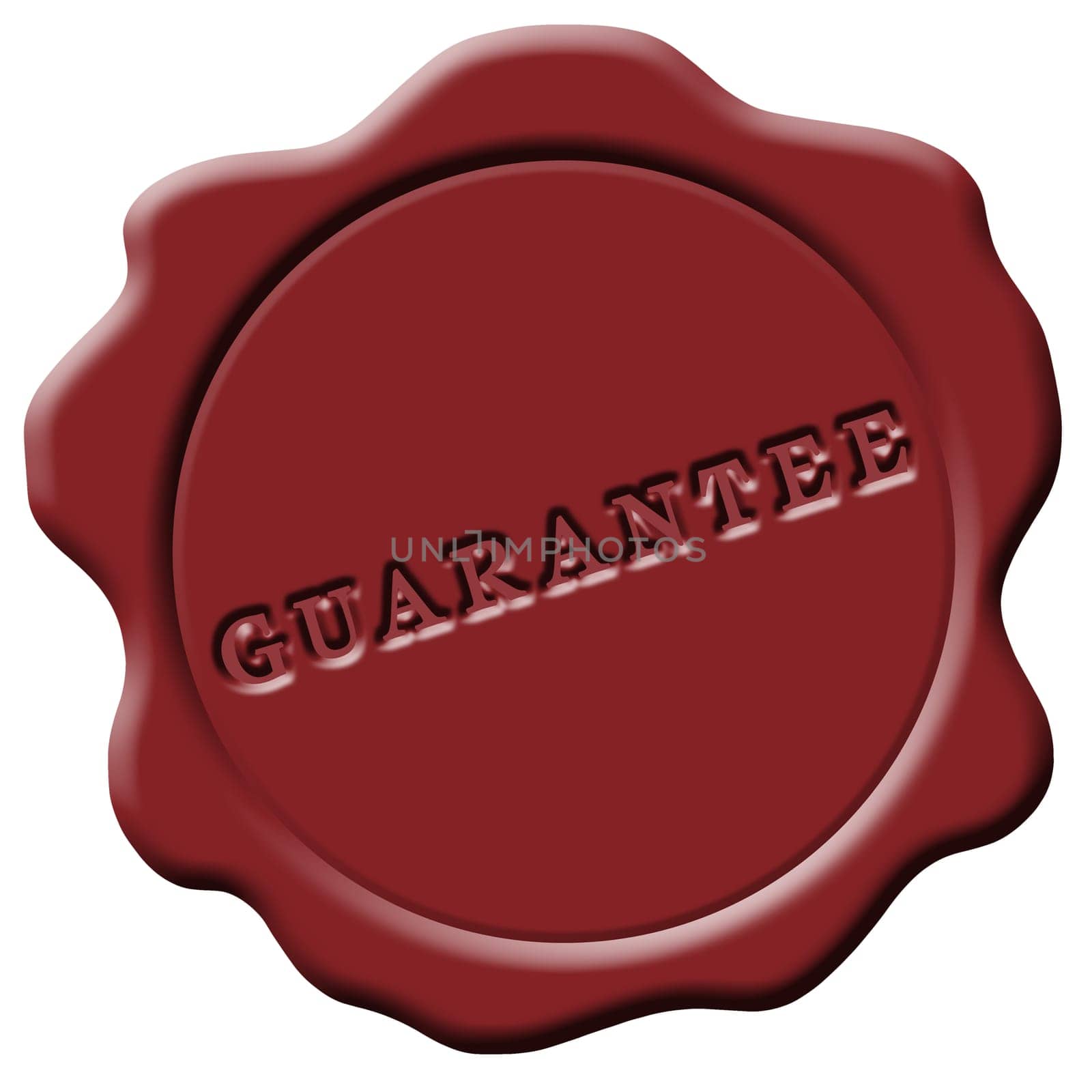 Wax seal red Guarantee