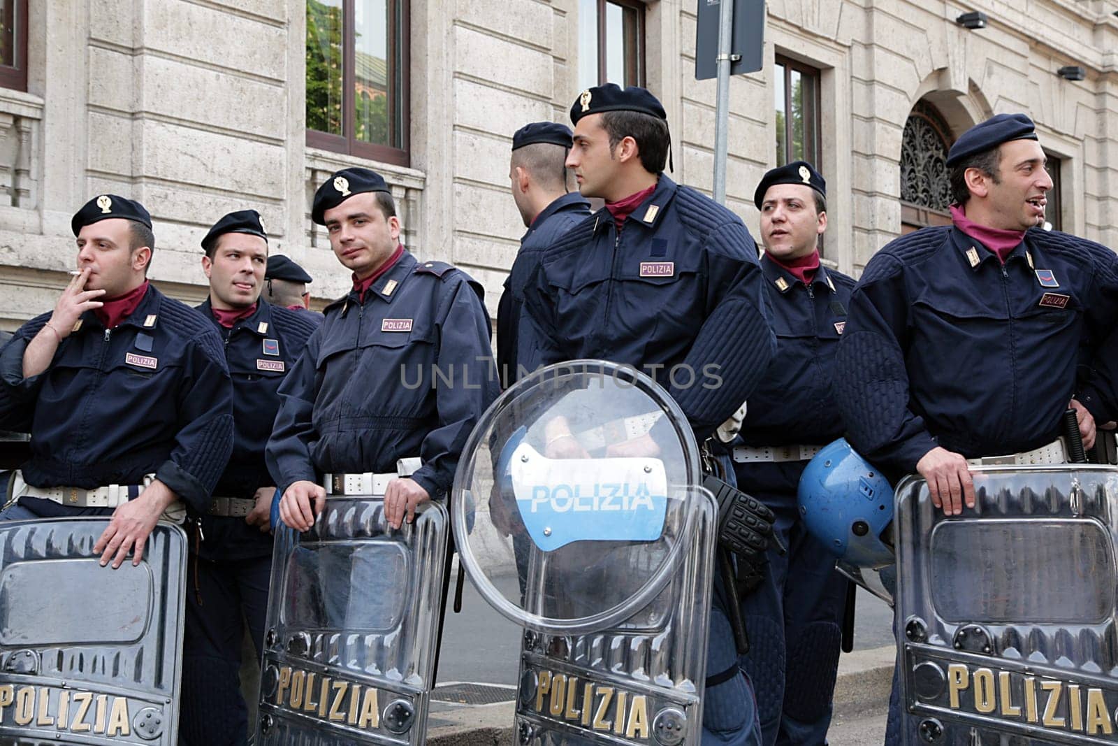 Police in Milano