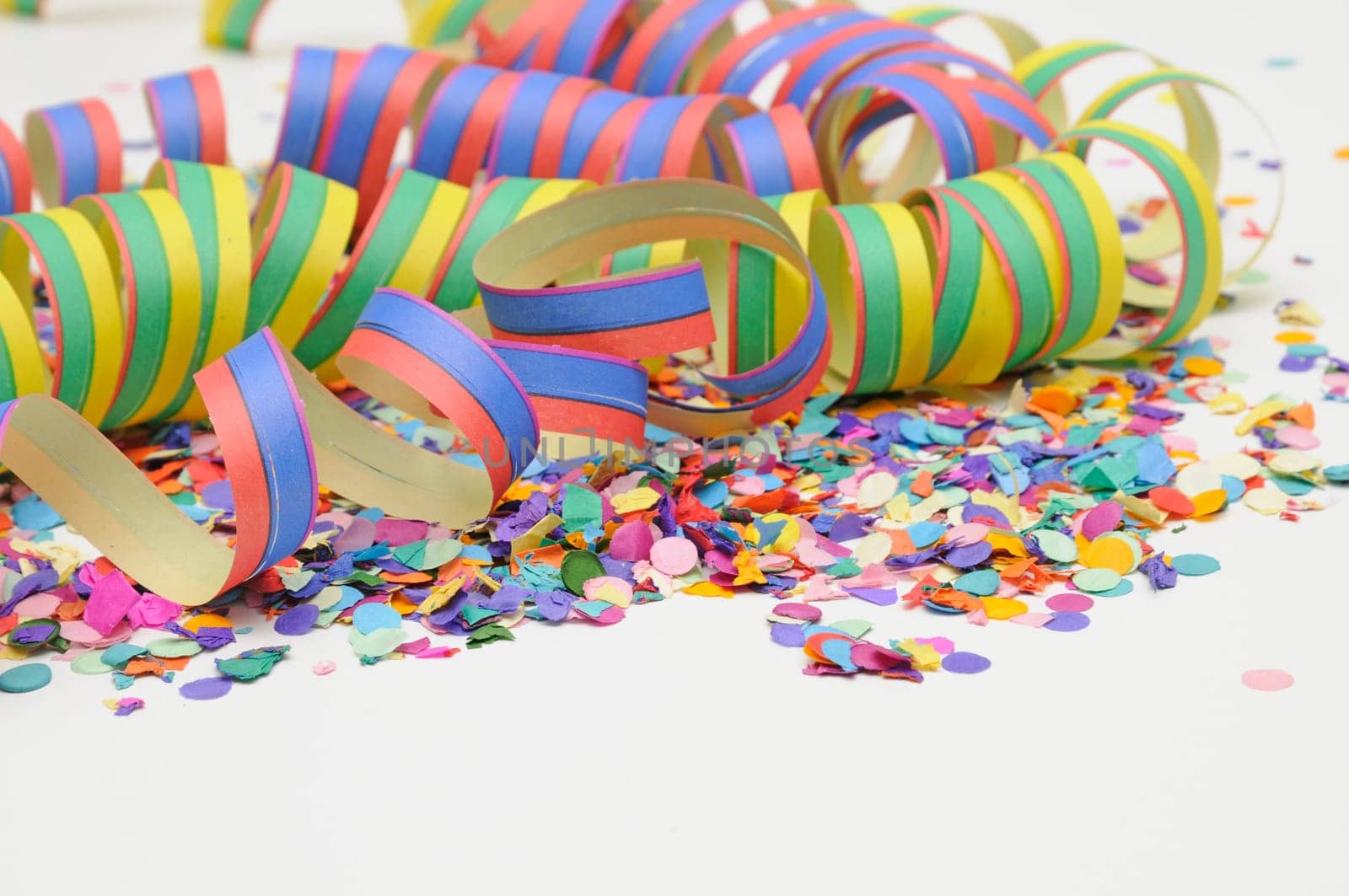 Confetti and streamers