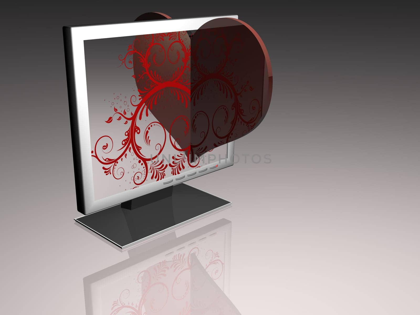 Monitor - Heart - 3D