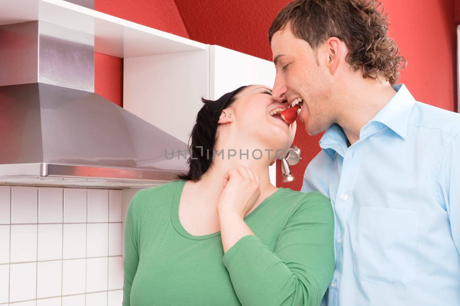 In the kitchen