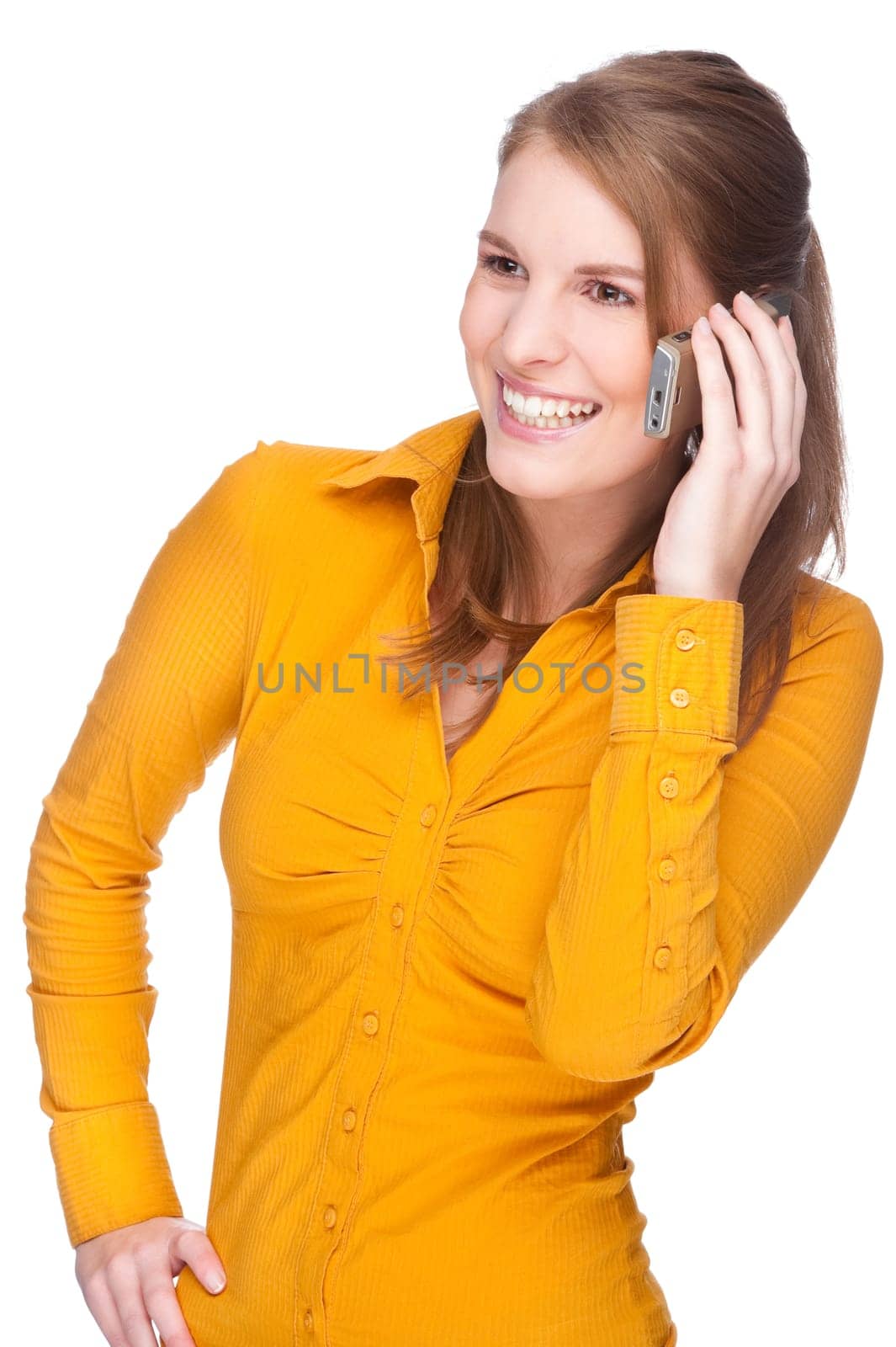 Young woman on the phone