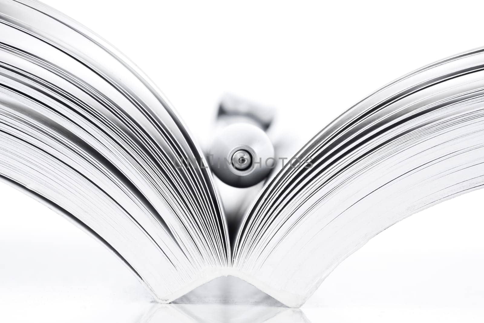 open book and pen
