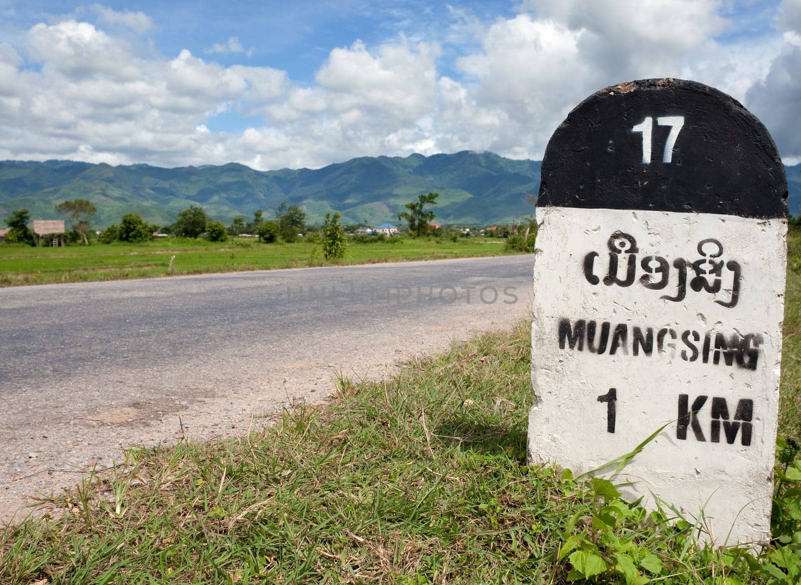 Kilometre Stone Muang Sing