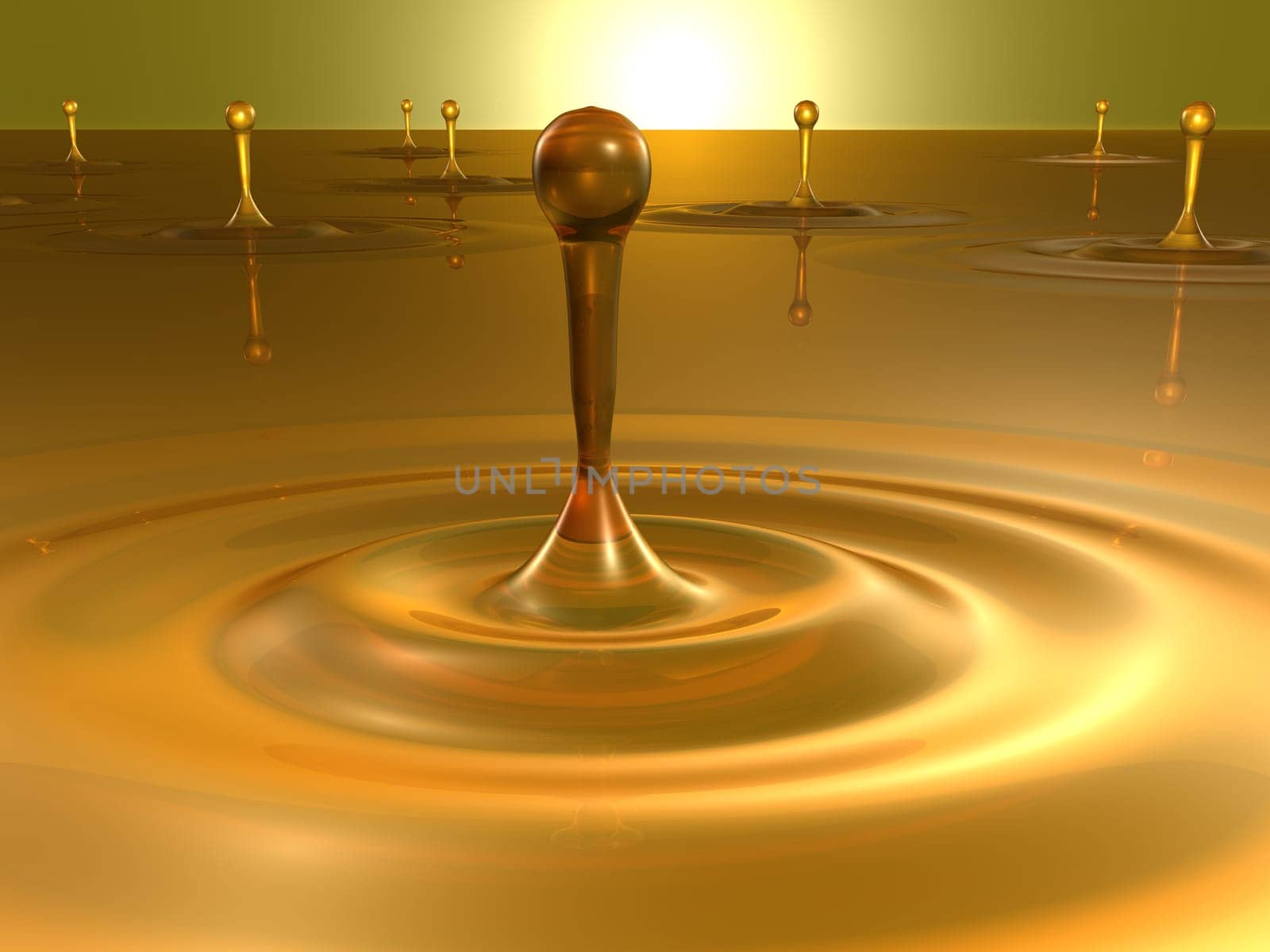 Honey - Drops - 3D