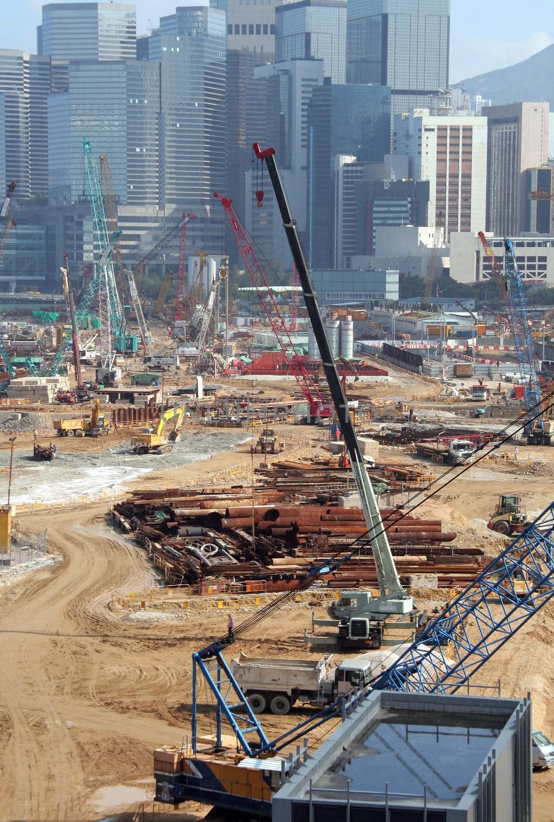 City construction in Hong Kong, China