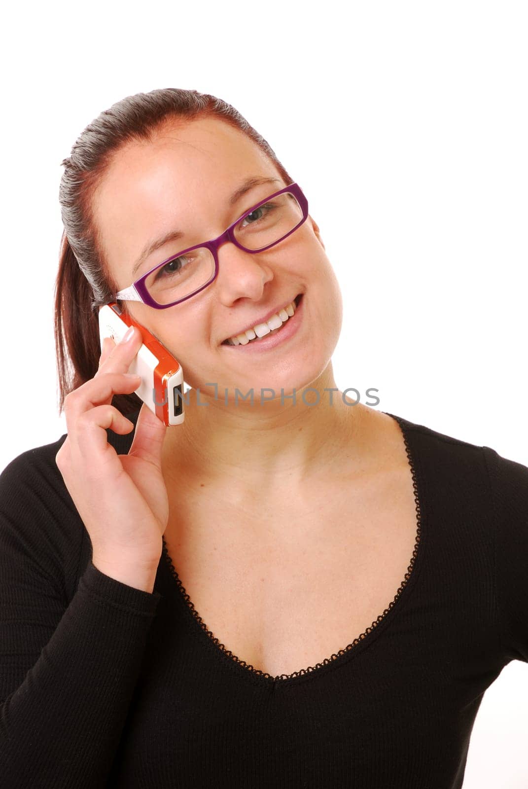 Young woman talking on the phone