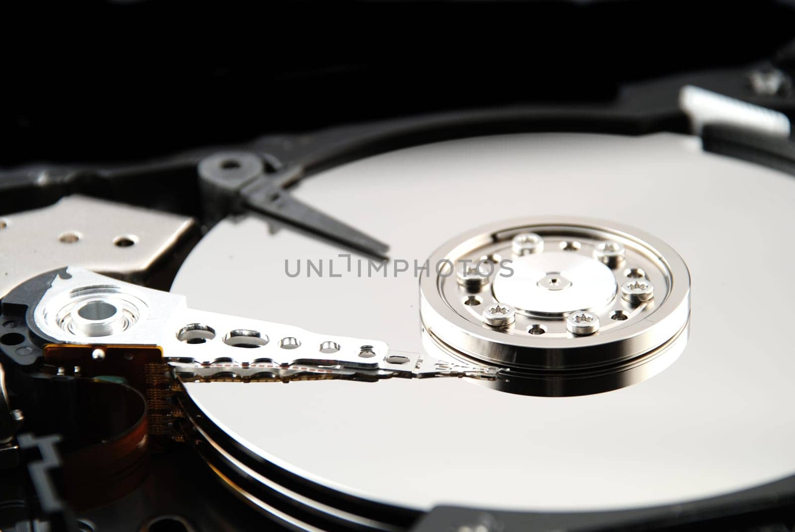 Hard drive interior