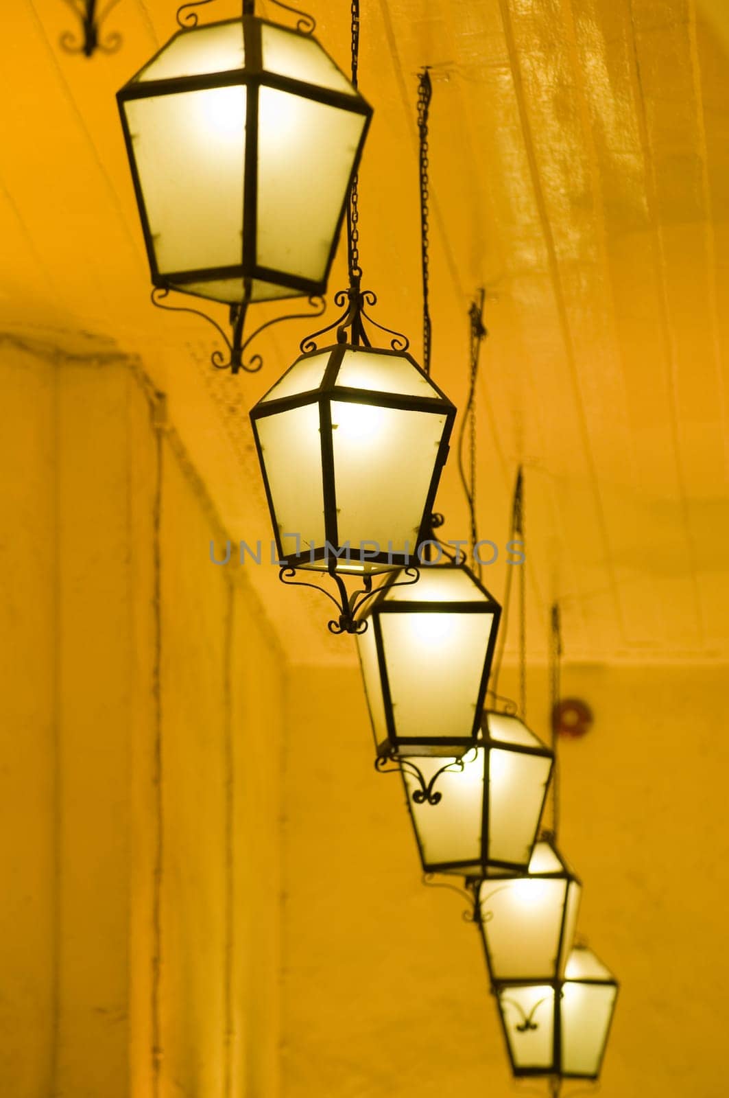 Line of lanterns