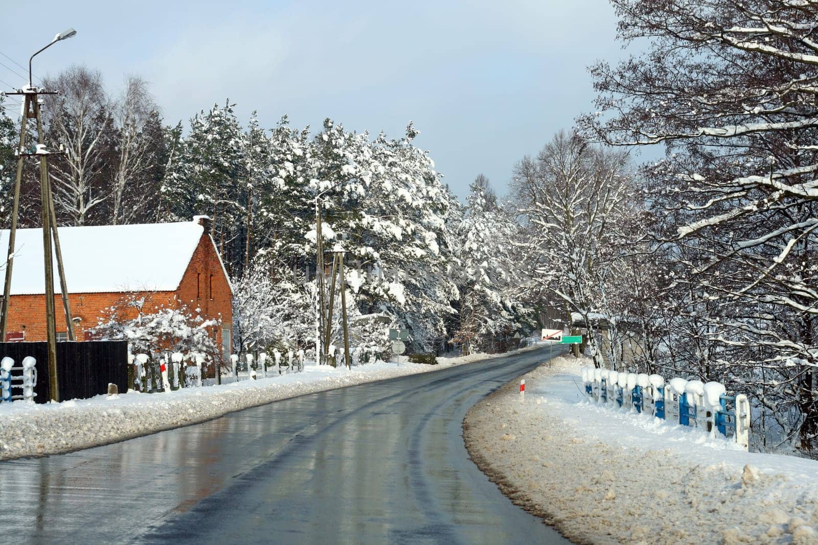 Road in the village